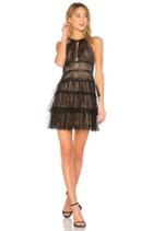Hilaria Short Halter Dress With Gromme In Black