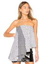 Empire Stripe Mix Drape Top