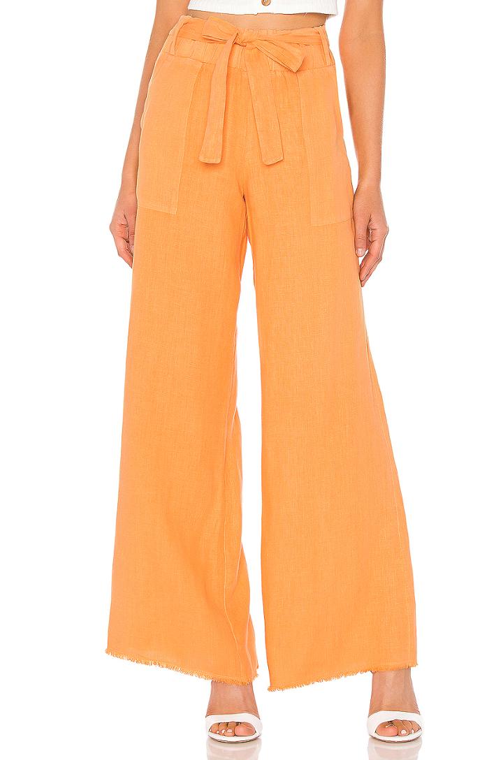 Paperbag Waist Wide Leg Pant