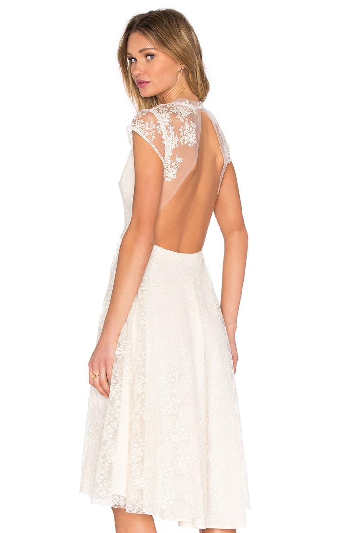 Aaliyah Backless Lace Dress