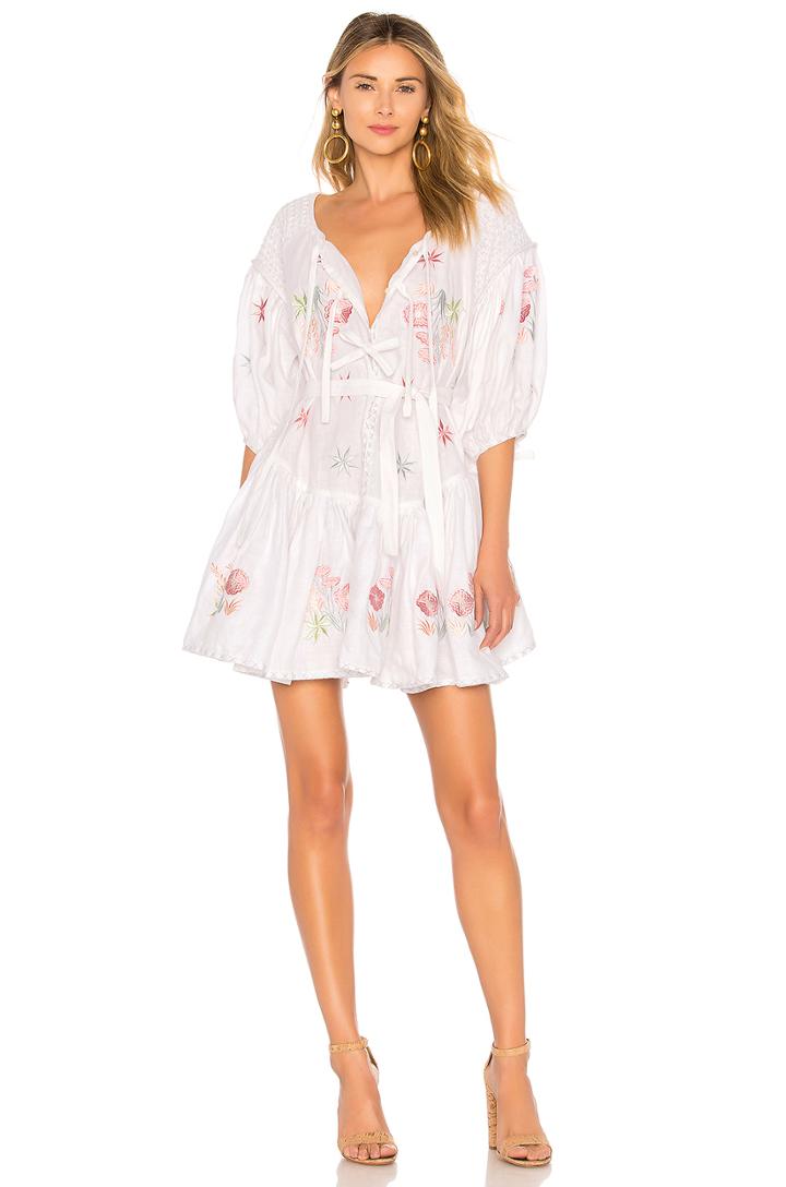 The Night Garden Frill Mini Dress