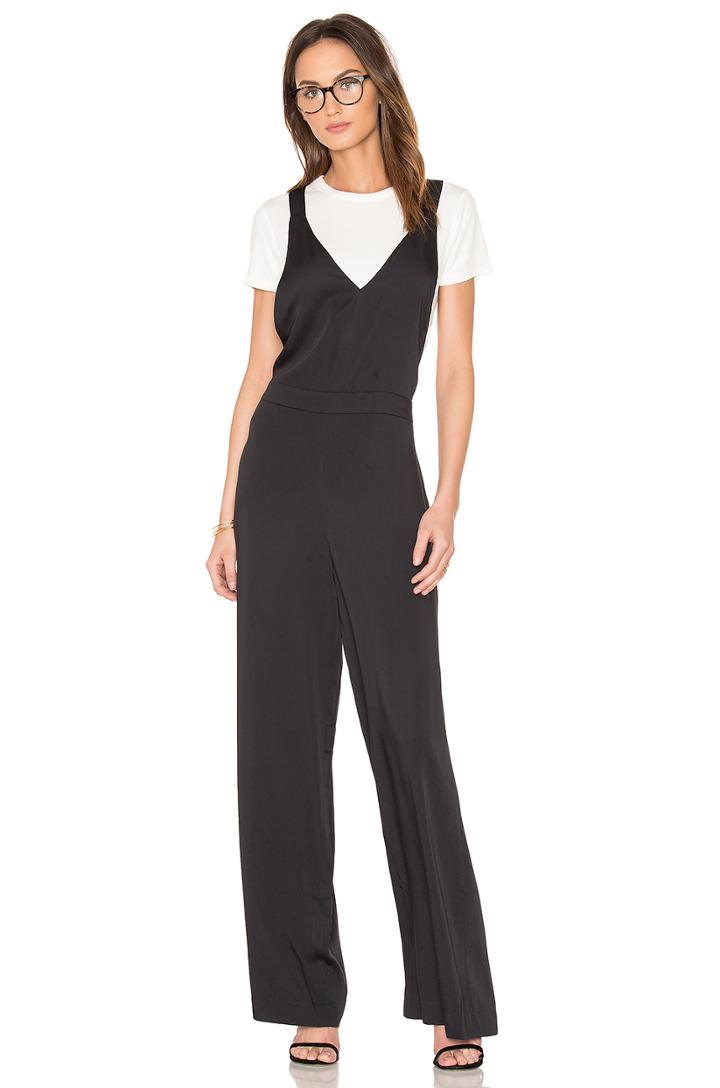 Black Cross Back Jumpsuit