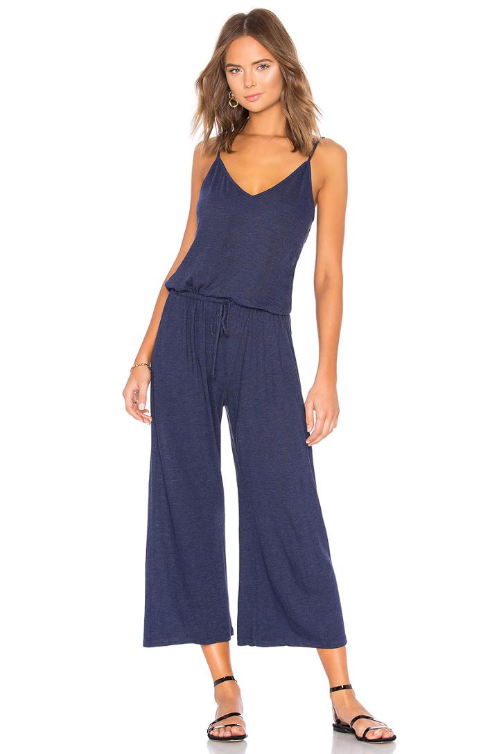 Drawstring Back Crop Jumpsuit