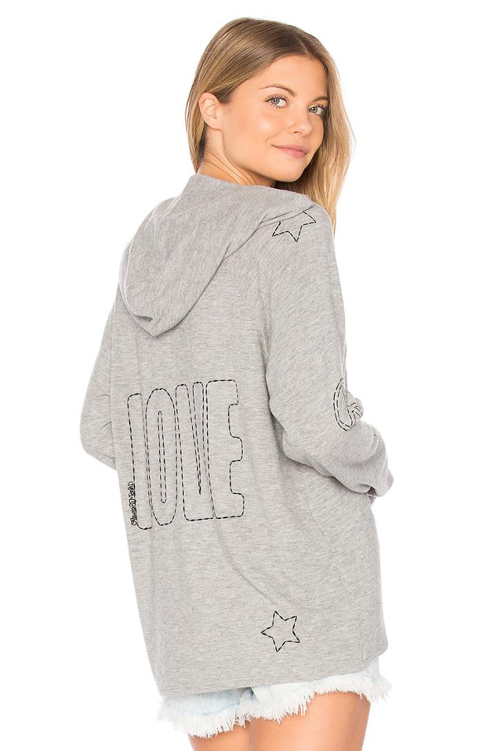 Cali Lace Up Front Hoodie