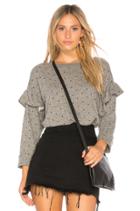 The Ruffle Sweatshirt With Mini Polka Stars