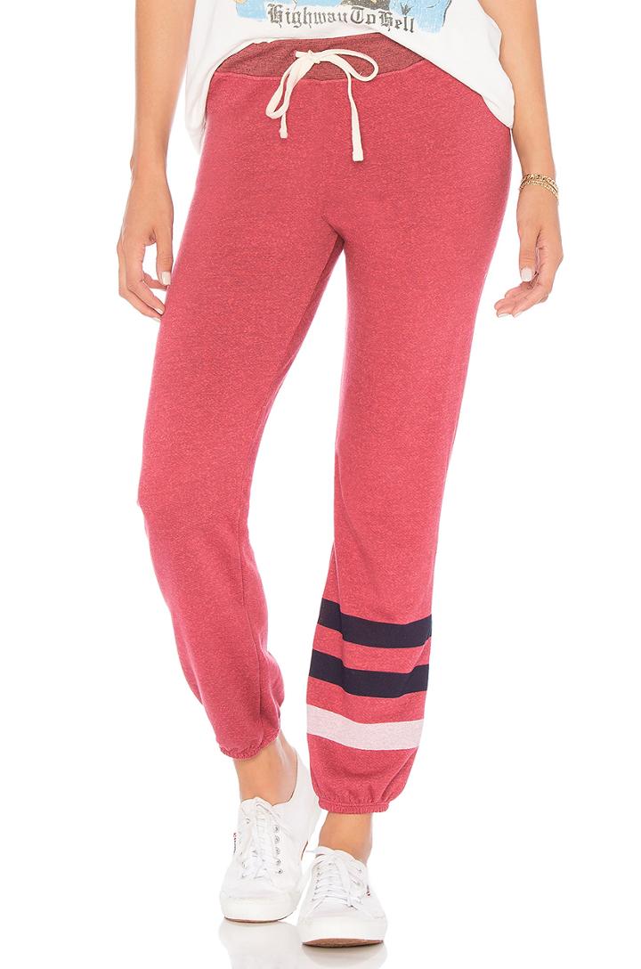 Stripe Basic Sweatpants