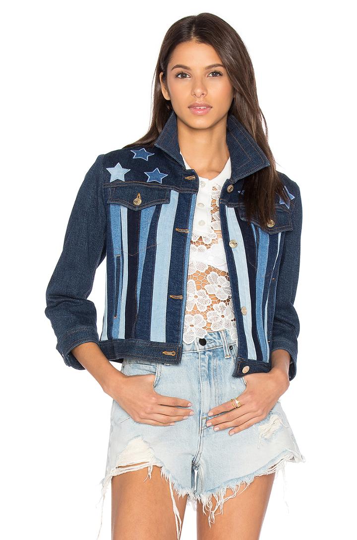 Patchwork 5 Pocket Denim Jacket