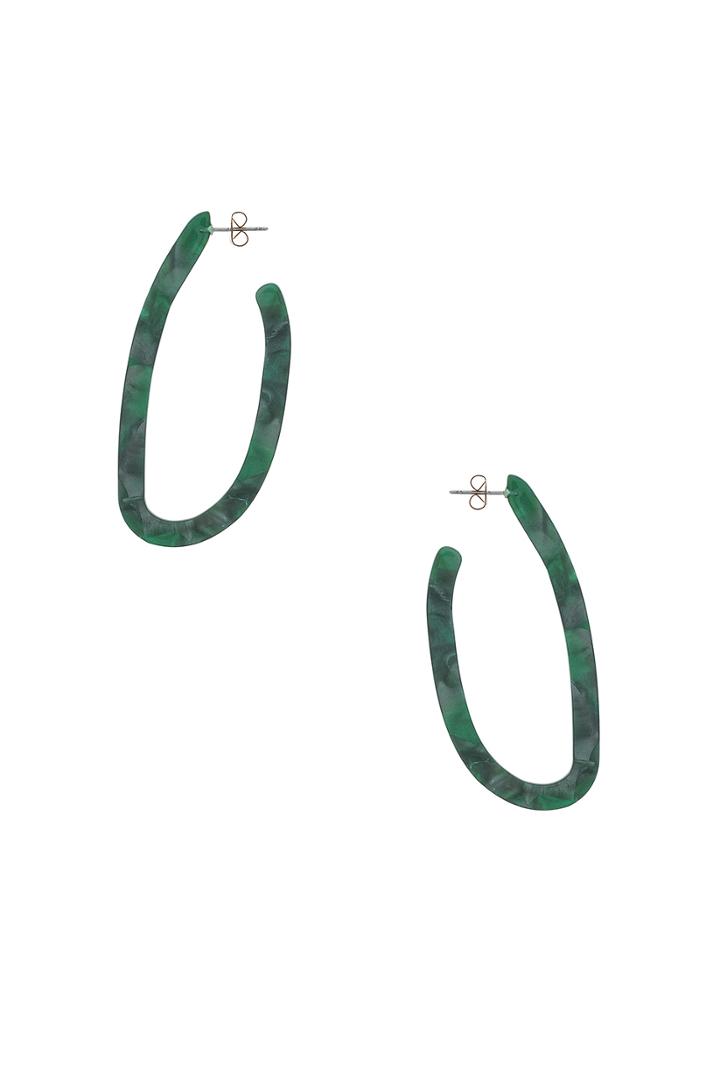 Abstract Hoop Earring