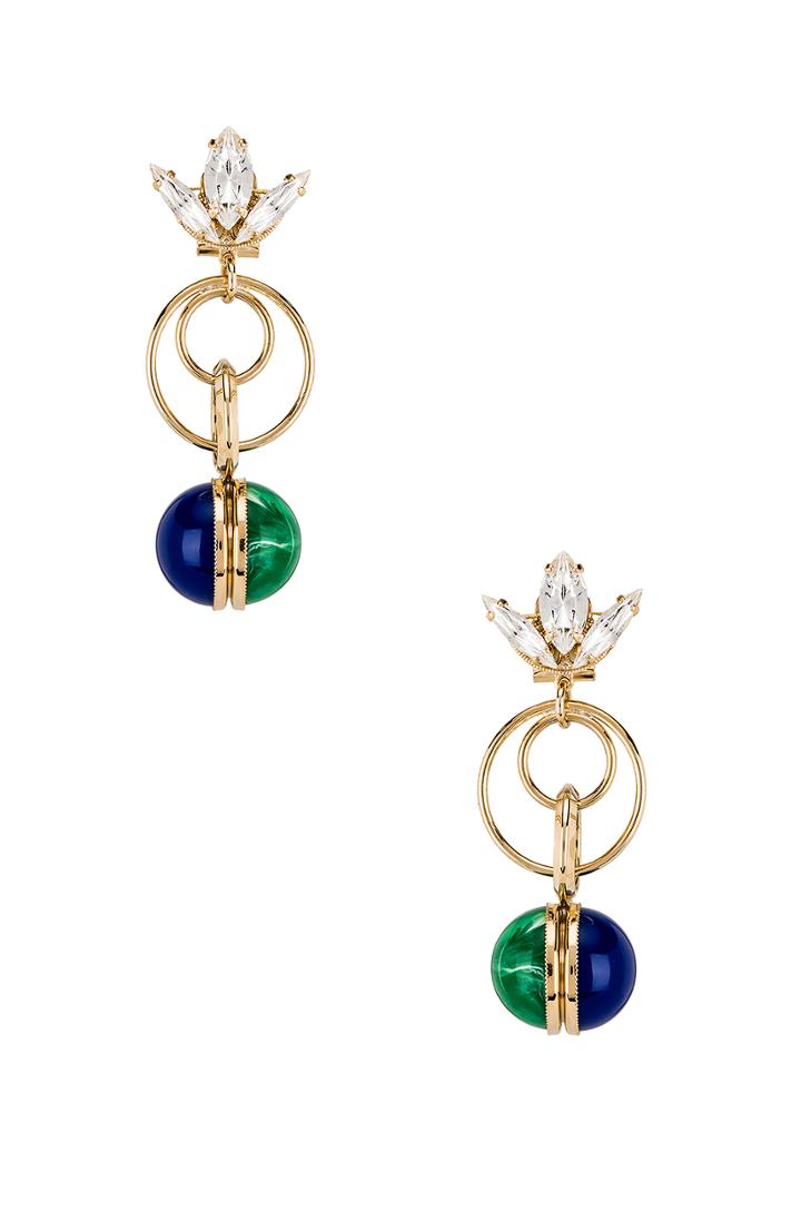 Tulip Double Ring Earrings