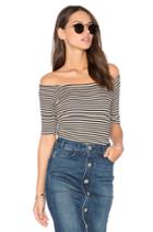 Off Shoulder Rib Top