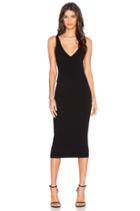 Double V Bodycon Dress