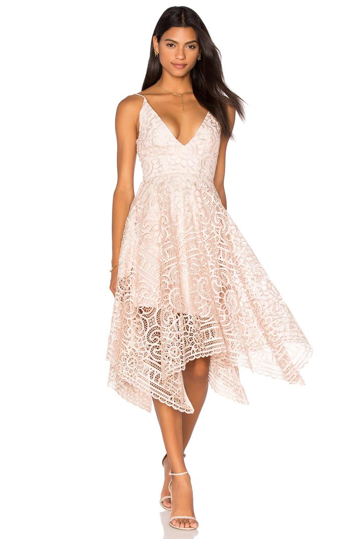 Geo Floral Lace Ball Dress