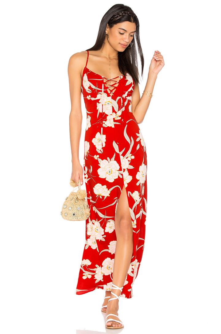 Leyton Lace Up Maxi Dress