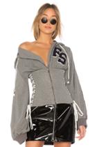 Side Lace Up Hoodie