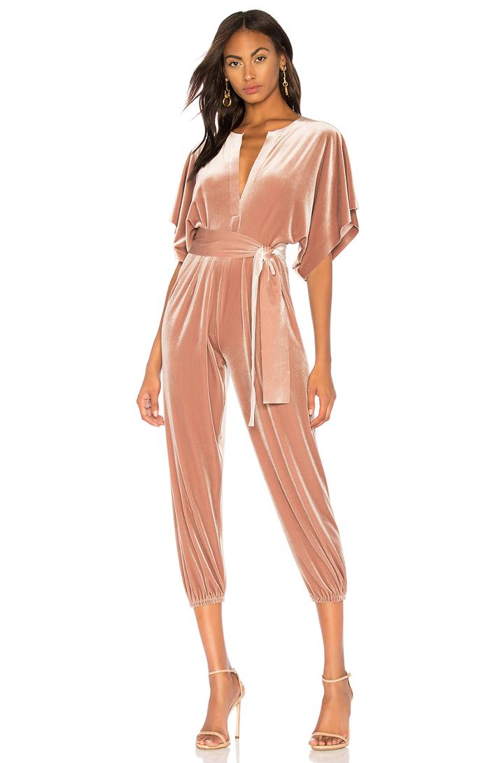 Rectangle Jog Velvet Jumpsuit