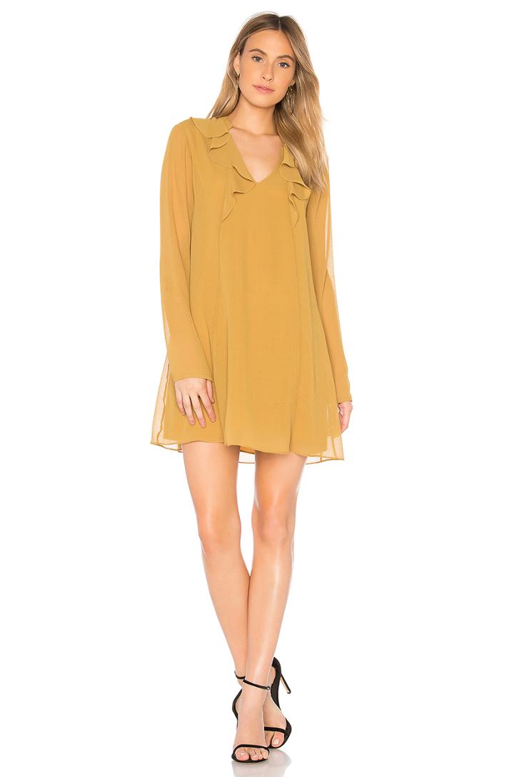 Ruffle A Line Dress
