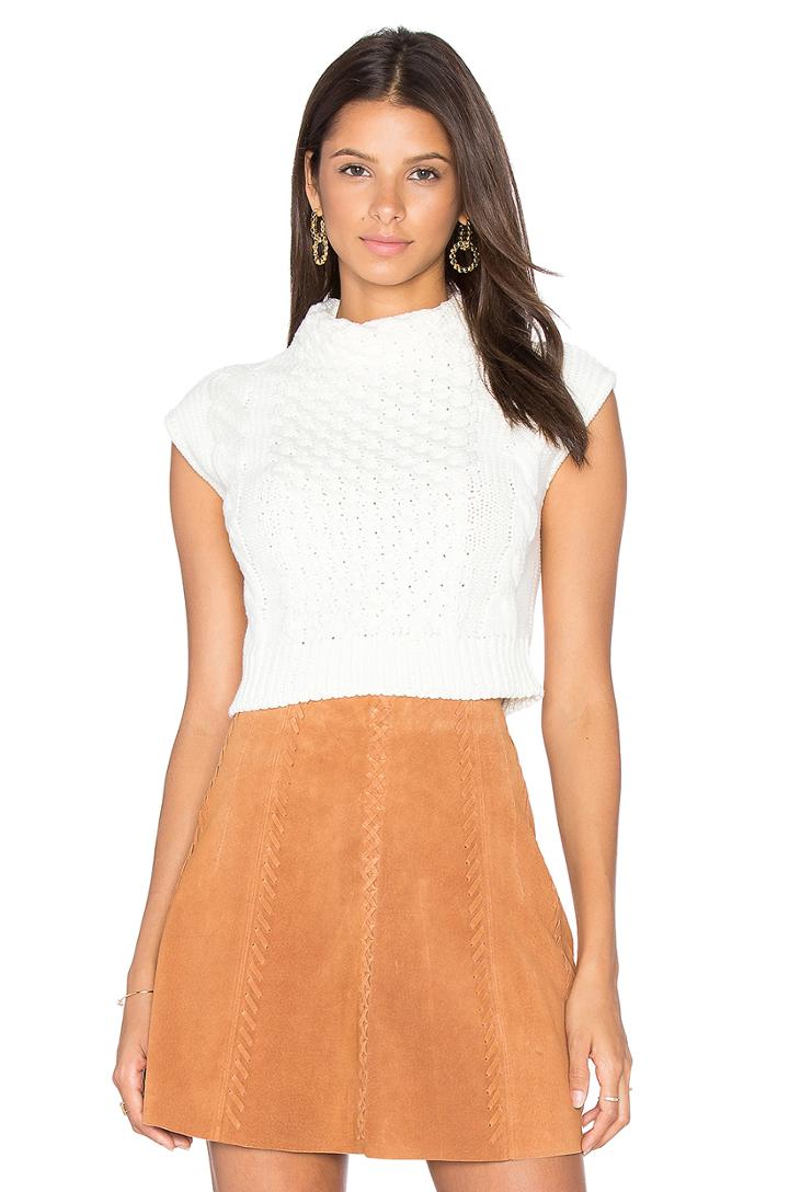 Anna Crop Sleeveless Sweater