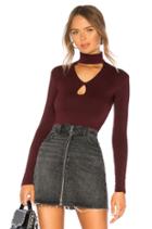Cat Track Cut Out Turtleneck Top