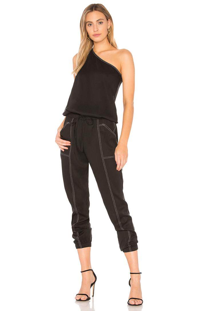Black One Shoulder Jumpsuit