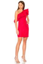 One Shoulder Dress With Flounce