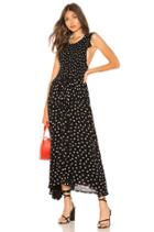 Chambray Butterflies Dot Midi Dress