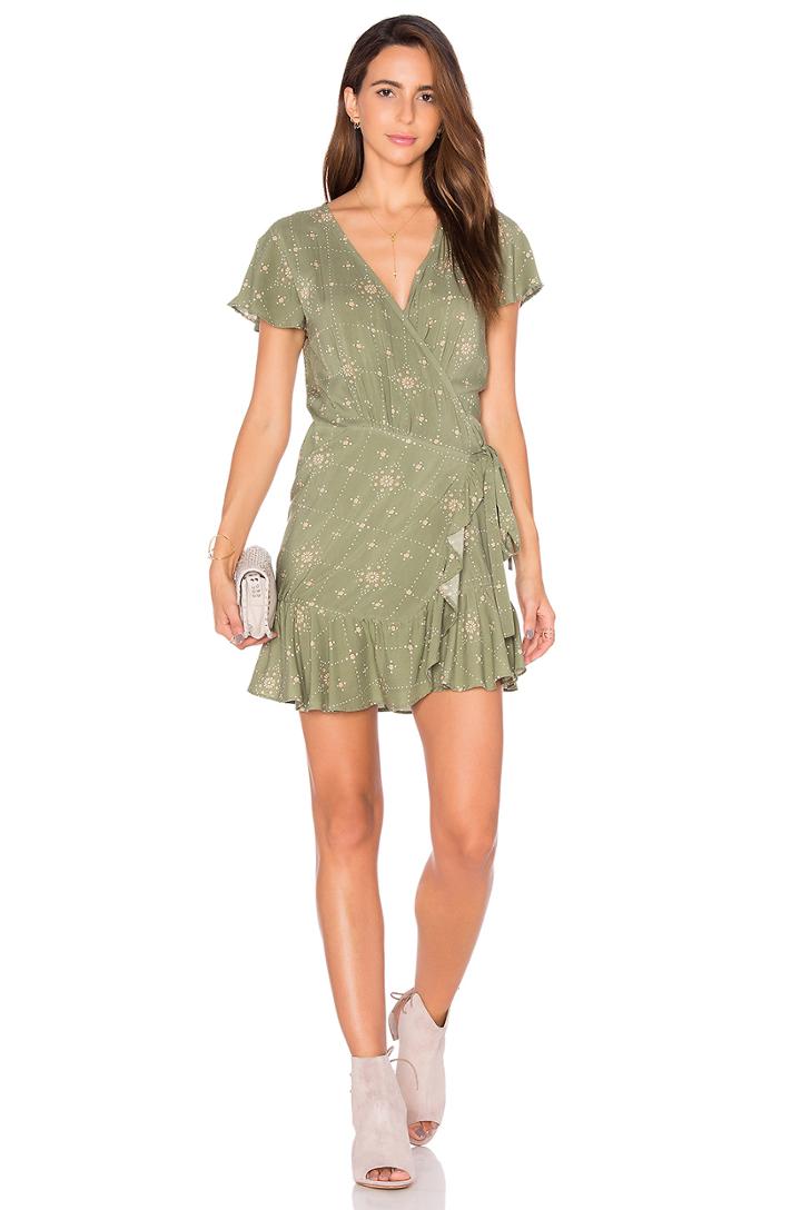 Frill Wrap Dress