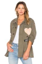 Moleskine Babe Jacket With Stars And Faux Fur Heart