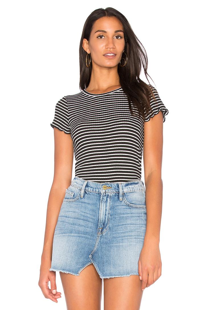Lainey Striped Rib Tee