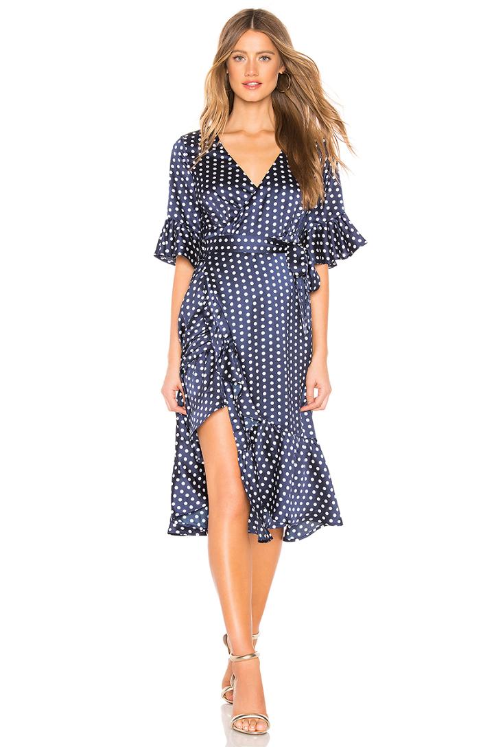 Elsie Ruffle Wrap Dress