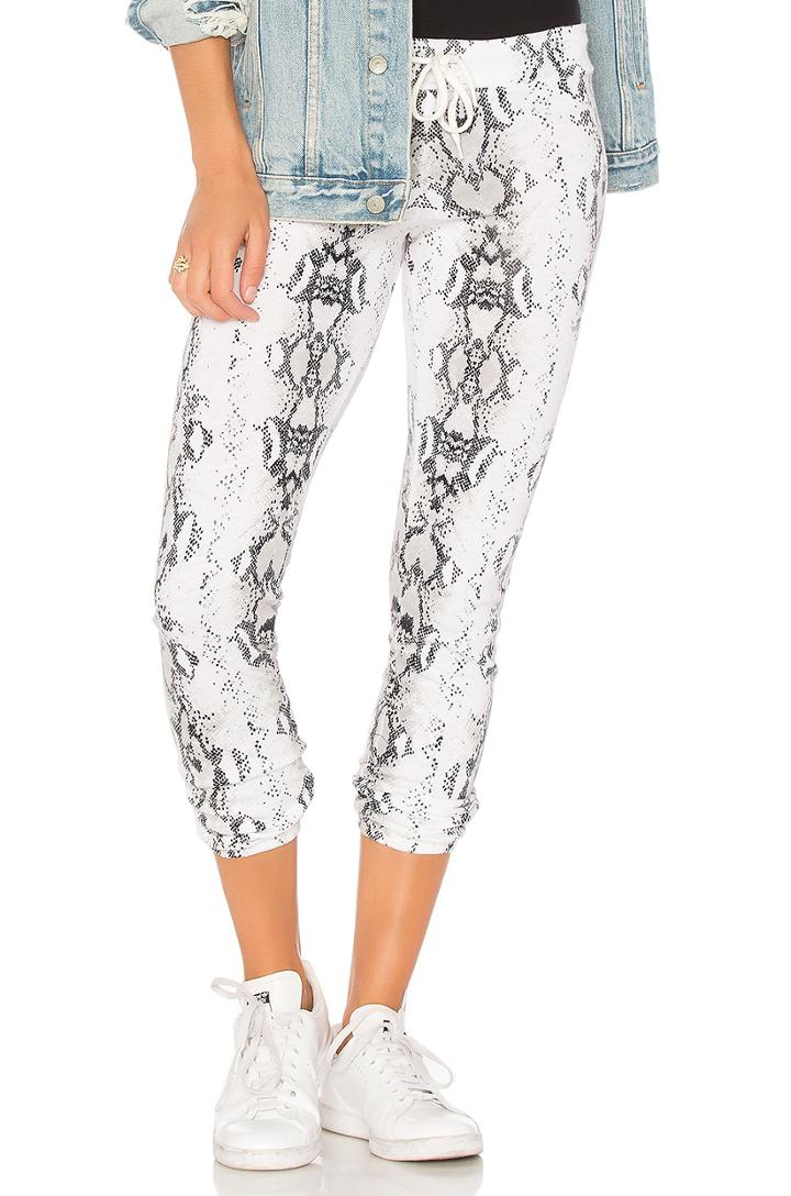 Foil Snake Print Sweatpant