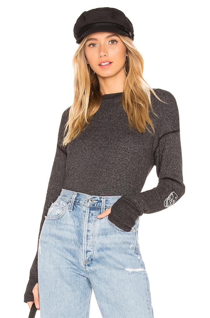 Skull Embroidered Thermal