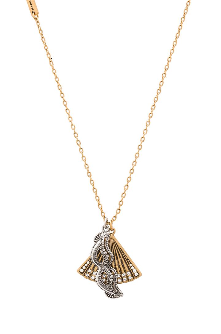 Charms Fan Mask Necklace