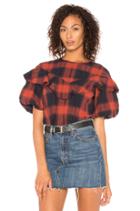 Ruffle Overlay Top