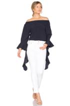 Off The Shoulder Flare Sleeve Top