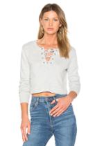 Lace Up Crop Sweater