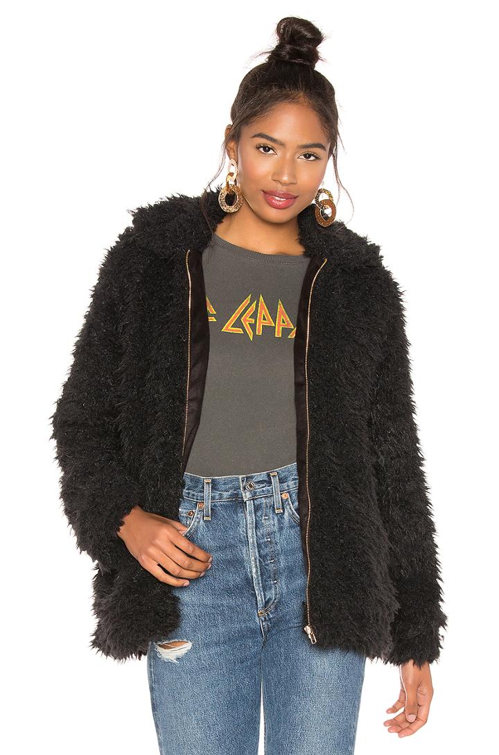 Sheldon Faux Fur Bomber Jacket