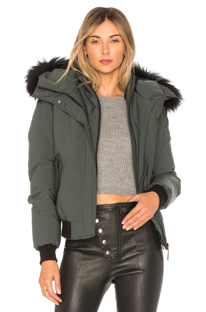 Britnie Jacket With Asiatic Raccoon Fur