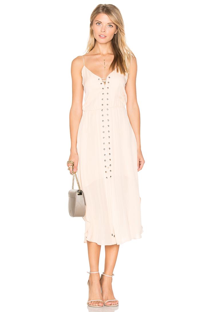 Front Lace Up Dress