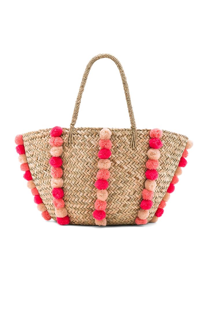 Carried Away Pom Pom Beach Basket