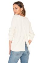 Long Sleeve Slit Back Sweater