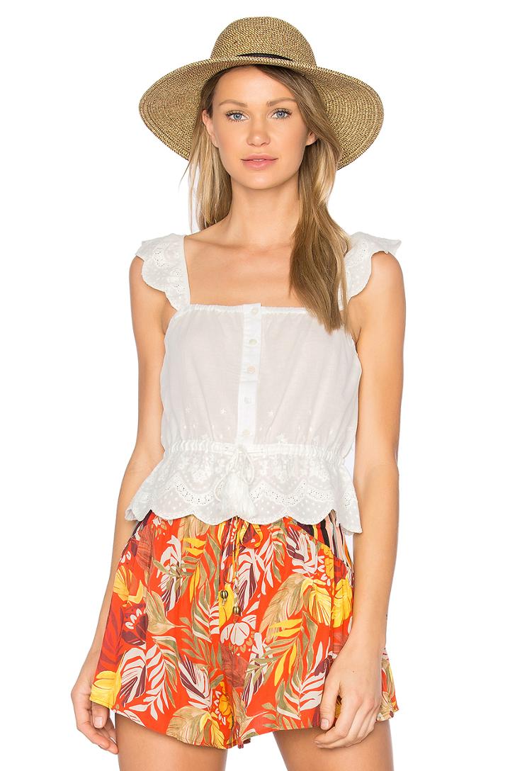 Athena Broderie Anglais Top