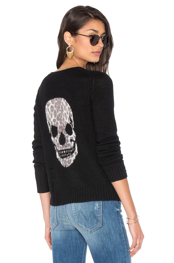 Raj Cashmere Skull Sweater