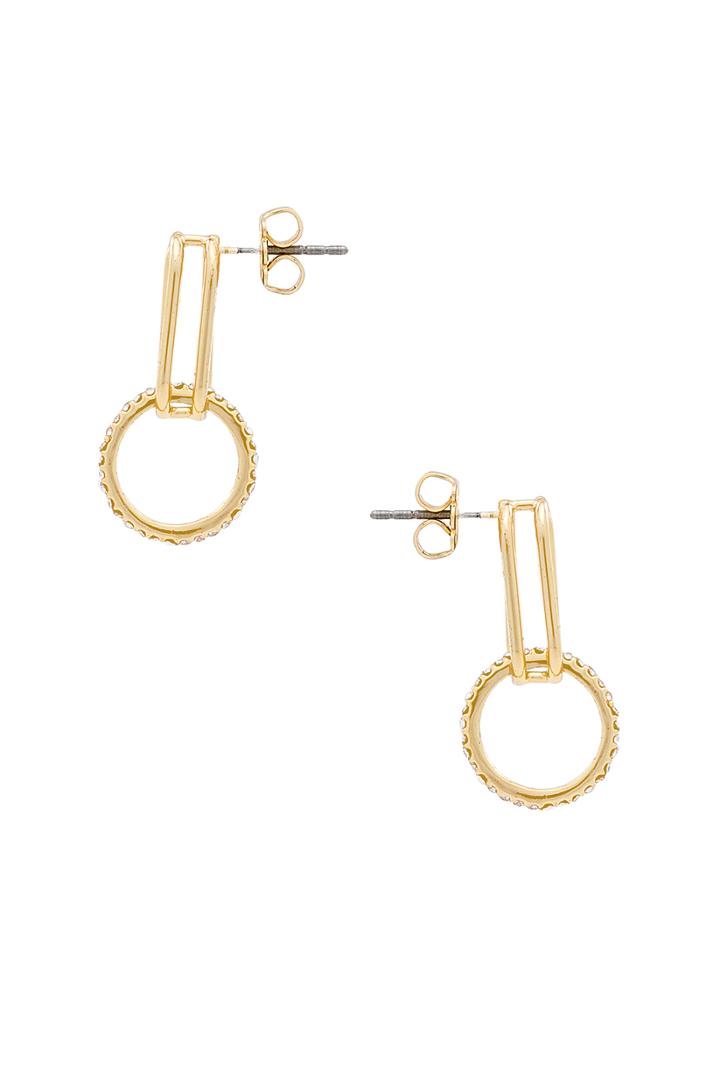 Pave Ring Baby Earrings