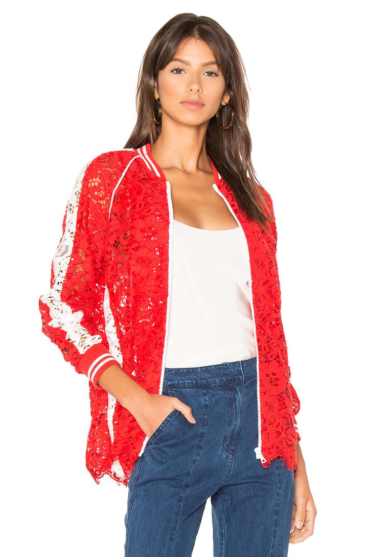 Lace Bomber Jacket