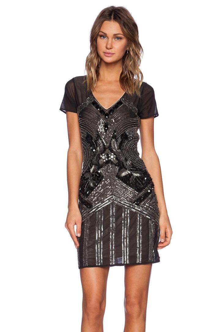 Sequin Cap Sleeve Dress