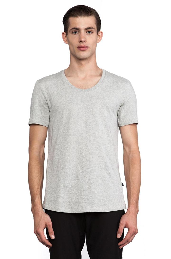 J. Lindeberg Axtell Scoop Jersey Tee In Gray