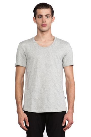 J. Lindeberg Axtell Scoop Jersey Tee In Gray