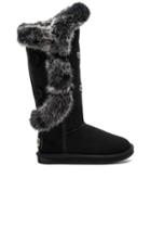 Nordic Angel X Tall Rabbit Fur And Shearling Boot