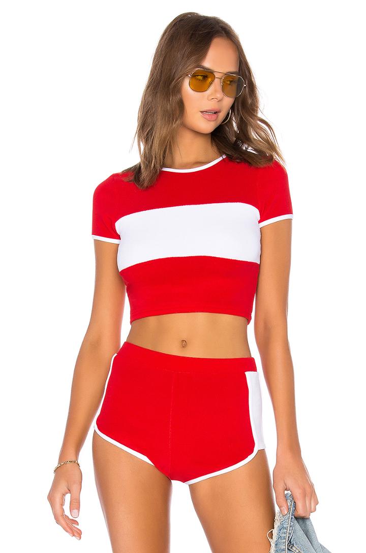 Alexis Terry Crop Tee