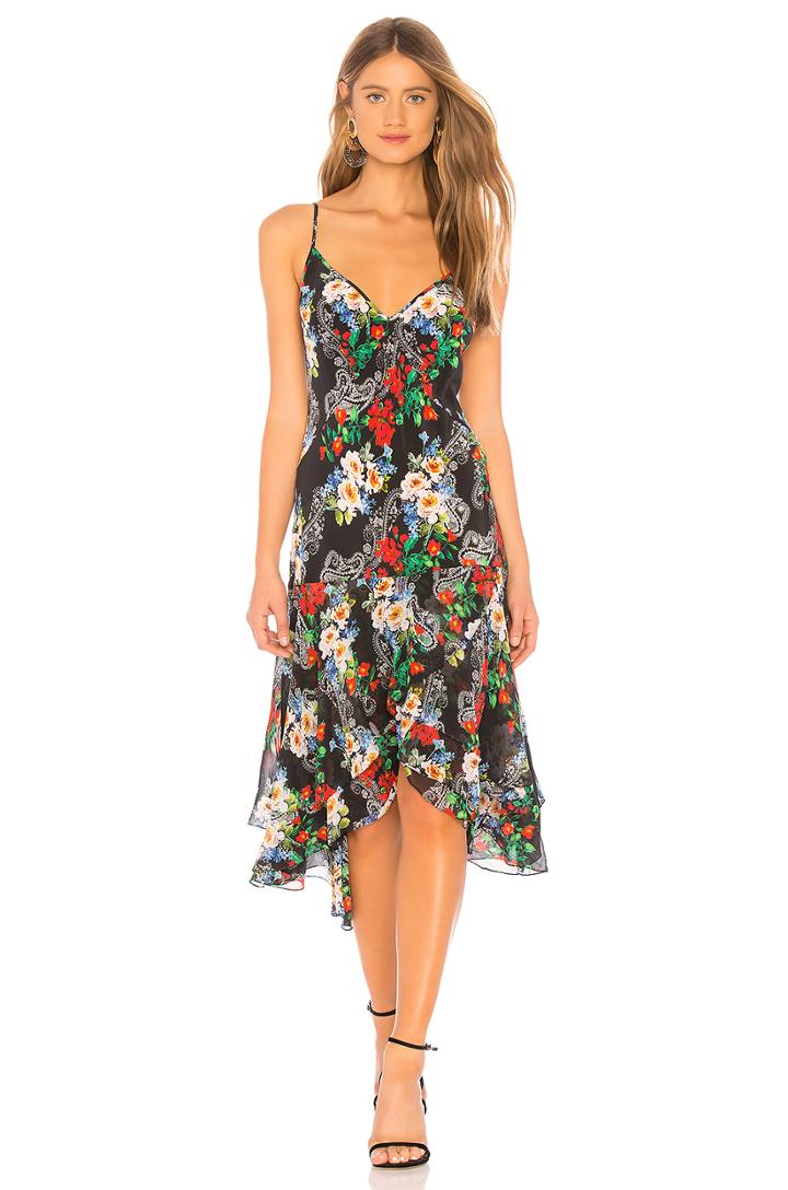 Illana Silk Print Dress